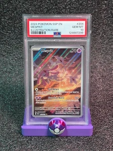 2024 POKEMON SSP EN-SURGING SPARKS ILLUSTRAZIONE RARA #204 MESPRIT PSA 10 - Foto 1 di 2