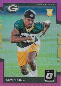 Panini Donruss Optic Pink Prizm Kevin King Green Bay Packers #129 - Picture 1 of 2