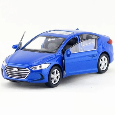 1:36 Hyundai Elantra Modelo Coche Diecast Vehículo de Juguete Niños Juguetes Niños Regalos Azul Foto 1 de 4