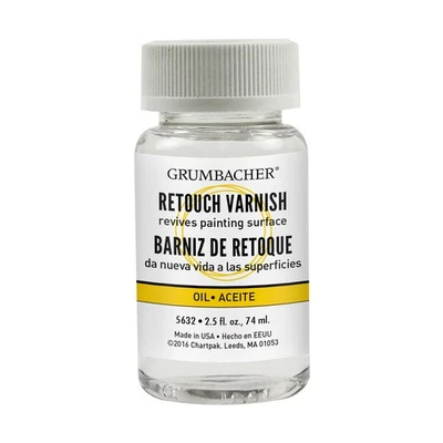 Grumbacher Retouch Varnish Medium for Oil Paintings, #5632, 2.5 Fl Oz (Pack o... - Image 1 of 2