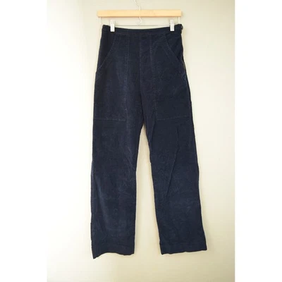 Prairie Underground Navy Corduroy Wide Leg Pants Small High Waist Women's - Image 1 of 3