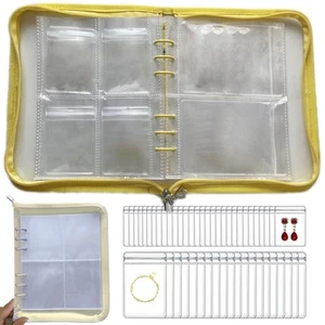 Transparent Jewelry Storage Book Travel Jewelry Organizer Transparent Jewelry... - Bild 1 von 7