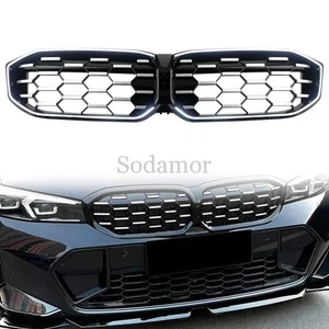 Diamant Schwarz LED Licht Nieren Gitter für BMW 3er G20 G21 G28 LCI 2023-2024 - Bild 1 von 24