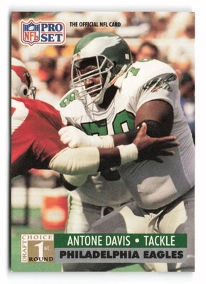 1991 Pro Set #737 Antone Davis Rookie Philadelphia Eagles RC - Image 1 of 2