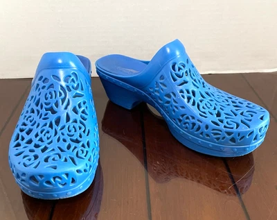 Dansko Pippa синий резиновый мул сабо туфли женский размер 41 / США 10,5 Бесплатная доставка - Изображение 1 из 4