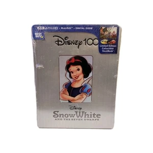 Snow White and the Seven Dwarfs 100th Anniversary Best Buy 4K Steelbook DING - Picture 1 of 3