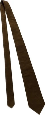 Безымянный замшевый кожаный галстук мужской желтовато-коричневый коричневый 52 дюйма длина 3 дюйма ширина унисекс мягкий - Изображение 1 из 4