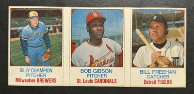 1975 Hostess Panels 118/119/120 CHAMPION / BOB GIBSON / FREEHAN - LQQK - Image 1 of 2