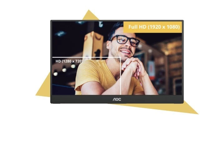 AOC 15.6inch FHD IPS 1920x1080 16:9, 800:1 Contrast 230 Nits 2x USB-C 1x Mini... - Image 1 of 1