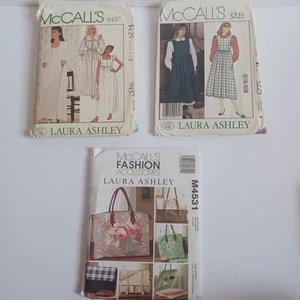 Vintage Laura Ashley Schnittmuster Kleid Nachthemd Taschen McCall's 9437 3223 M4531 - Bild 1 von 8