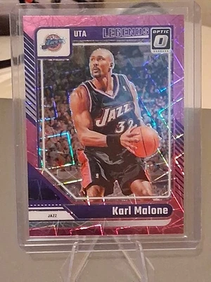 2024-25 Panini Donruss Optic Karl Malone Pink Velocity/79 Foto 1 de 4