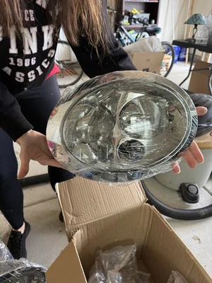 Projector Chrome Headlights Lamps With Halo DRL 02-07 Mini Cooper R50 R53 R52 - Image 1 of 4