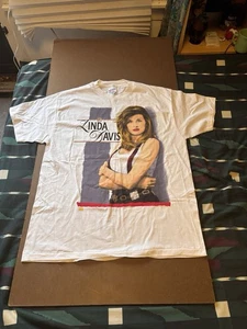 Vintage 90s Linda Davis On Tour Single Stitch Graphic Country Music T-Shirt XL - Bild 1 von 12