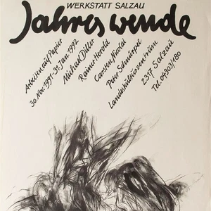 Ausstellungsplakat Jahreswende Ostdeutsche Kunst diverse unsign Lithografie 1992 - Picture 1 of 3