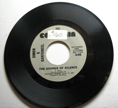 45 RPM Single--- SIMON & GARFUNKEL:  THE SOUNDS OF SILENCE + HOMEWARD BOUND - Image 1 of 2