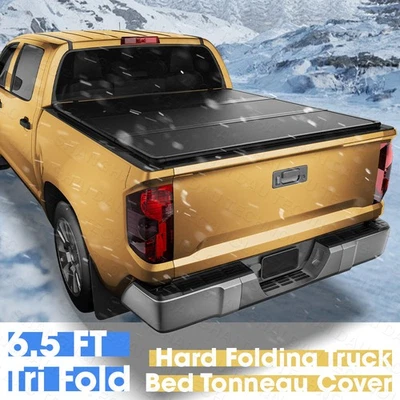 Жесткий тройной чехол для кузова грузового автомобиля Toyota Tundra 2014-2021 годов выпуска 6,5 футов - Изображение 1 из 4