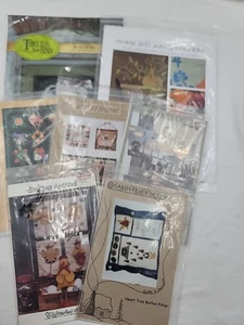 Konvolut 7 Wollfilz Applikationsmuster - Kissen, Wandbehänge - Bild 1 von 8