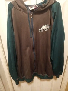 Philadelphia Eagles Majestic Zip Up Jacket Men’s Size 3XLT - Picture 1 of 6