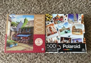🧩 Europa Reisepuzzle 2 Stück Puzzle Frankreich & Italien 500-1000 Teile - Bild 1 von 8