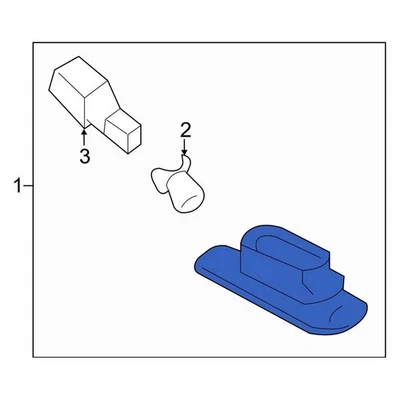 For Kia Cadenza 2017-2020 Kia 92502F6000 Rear Right License Plate Light Assembly Foto 1 de 4