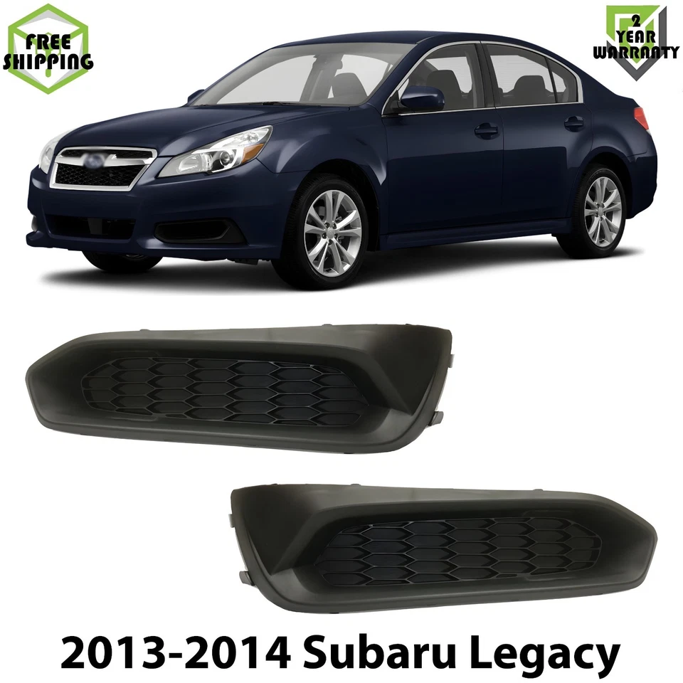 Front Fog Lights Cover Textured Left & Right Side For 2013-2014 Subaru Legacy Foto 1 de 4
