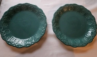 Juego de 2 platos de ensalada de encaje de vaquera de mujer pionera de 8,5 pulgadas Foto 1 de 4