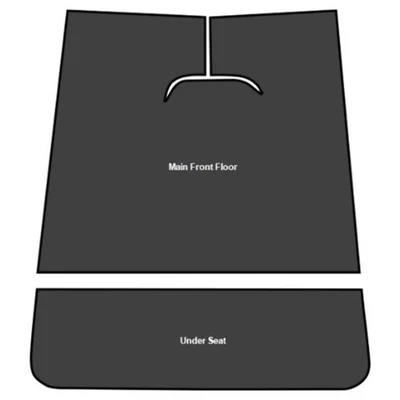 Amortiguador de sonido para Ford F3 1948-1952 troquelado EVA completo 2 piezas Foto 1 de 4