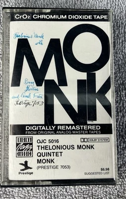 THELONIOUS MONK QUINTET Riverside OJC 5016 Jazz CASSETTE Foto 1 de 4