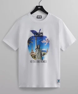 Kith New York to the World Souvenir Vintage Tee White Apple Logo T-Shirt Gr. XL - Bild 1 von 4