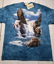 Vintage 2000 The Mountain T-Shirt Size 2XL XXL Tie Dye Bald Eagle Nature NEW