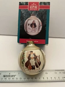 Hallmark Ornament 1990 Norman Rockwell Art HH2 - Imagen 1 de 7