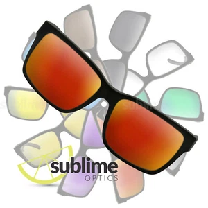 Lentes de repuesto polarizadas metálicas rojas fuego para Von Zipper Elmore ~ rojo - Imagen 1 de 5