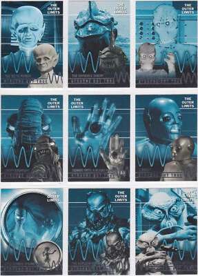 OUTER LIMITS 2002 ESTRENO EXTRAÑO PERO VERDADERO JUEGO DE TARJETAS COLECCIONABLES T1-T9 Foto 1 de 2