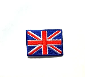 BRITISH FLAG PATCH UNION JACK ENGLAND UK GREAT BRITAIN patch iron or sew on 2" - Picture 1 of 3