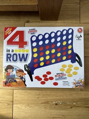 FOUR IN A ROW -  CONNECT 4 Type Family Game  - 5 years + NEW and SEALED - Image 1 of 4