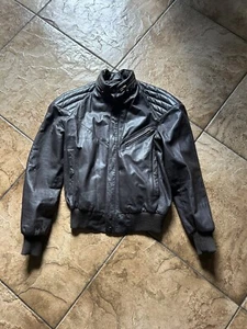 Vintage Hill & Archer Brown Leather Jacket Mens Size 40 - Picture 1 of 5