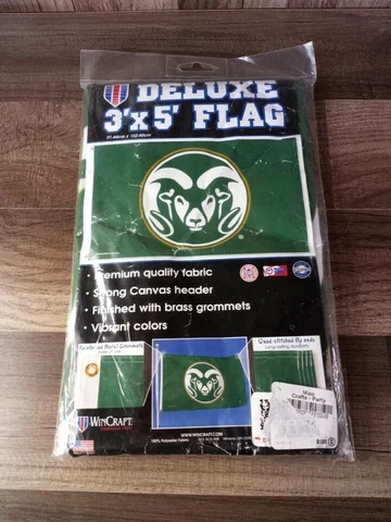 WinCraft Deluxe 3'x5' Flag Colorado St Rams Cover