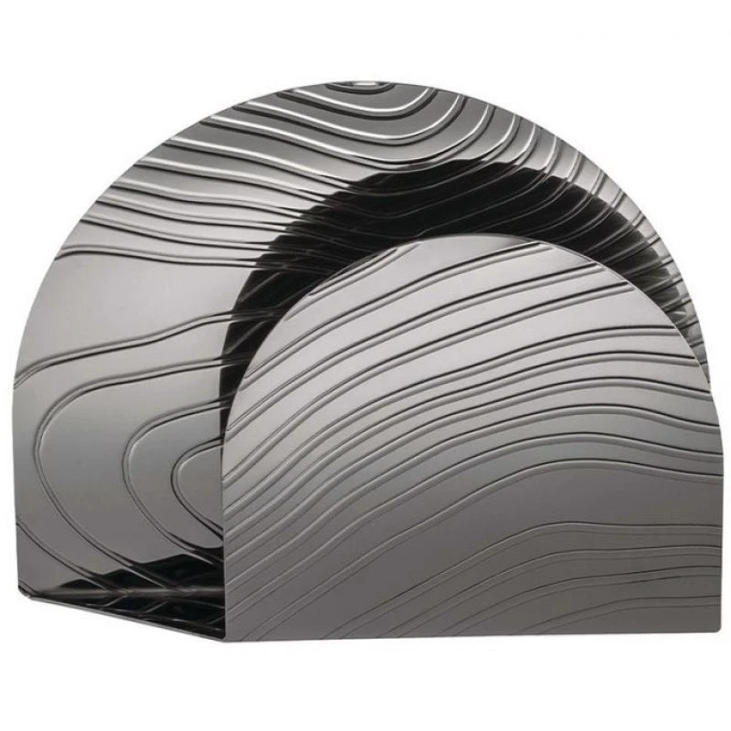 ALESSI PORTATOVAGLIOLI VERTICALE 15 X 12 CM IN ACCIAIO INOX - VENEER - Immagine 1 di 1