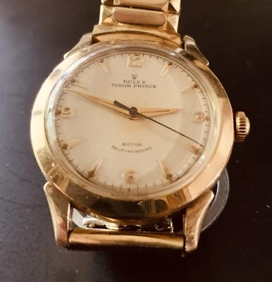 Rolex Tudor Prince relógio de pulso de corda automática 1954 vintage folheado a ouro 10K funcional - Imagem 1 de 4