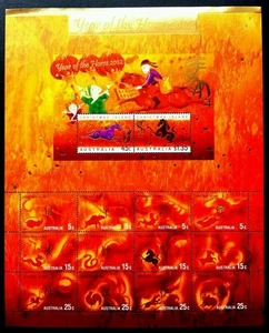 Australia Christmas Island Year Of Horse 2002 Chinese Zodiac Lunar (sheetlet MNH - Picture 1 of 5