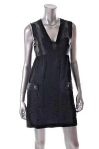 Vestido de cóctel Development by ERICA DAVIES negro satinado jacquard encaje 2 Ret $418 - Imagen 1 de 1