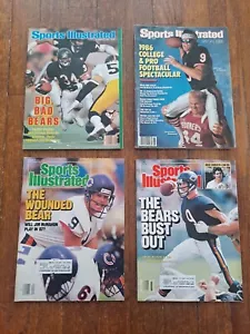 Sports Illustrated Walter Payton-Chicago Bears NFL Lot Of Four Brian Bosworth - Picture 1 of 10