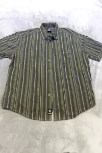 Kuhl Men's Button Front Shirt SZ XXL Suncel Short Sleeve Striped Hiking Outdoors - Picture 1 of 9