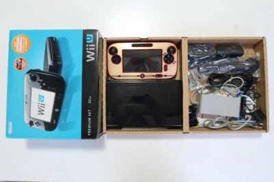 Nintendo WiiU　Console And Gamepad　 premium set ＋WiiU wireless mic　tested［B-33］ - Image 1 of 4