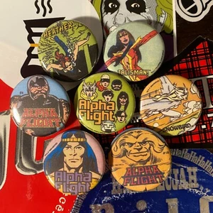 Alpha Flight Button 7-Pack Marvel Comics Sasquatch Puck Talisman - Picture 1 of 2