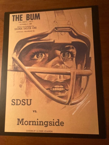 1966 South Dakota State Jackrabbit Vintage Football Poster - Great For Framing Cover