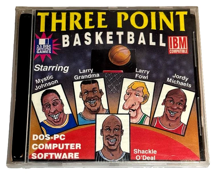 Three Point Basketball DOS PC 3.5 Floppy South Pacific Software - Image 1 of 4