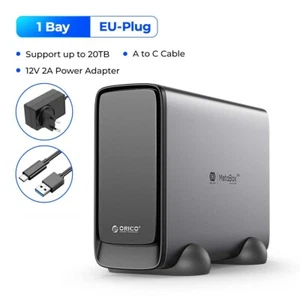 ORICO NAS-Speicher 3,5" SATA HDD/SSD Private Cloud Networkable USB3.2 Typ-C Alu - Bild 1 von 14