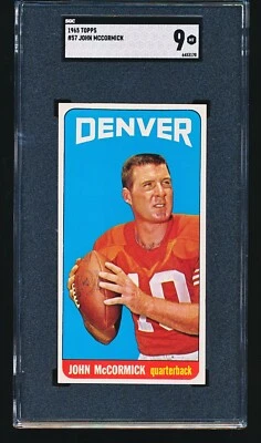 1965 Topps JOHN McCORMICK #57 SGC 9 - Image 1 of 2