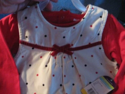TODDLER GIRL SIZE 3T CORDUROY HOLIDAY DRESS AND TOP OUTFIT 2 PCS. NEW - Image 1 of 4
